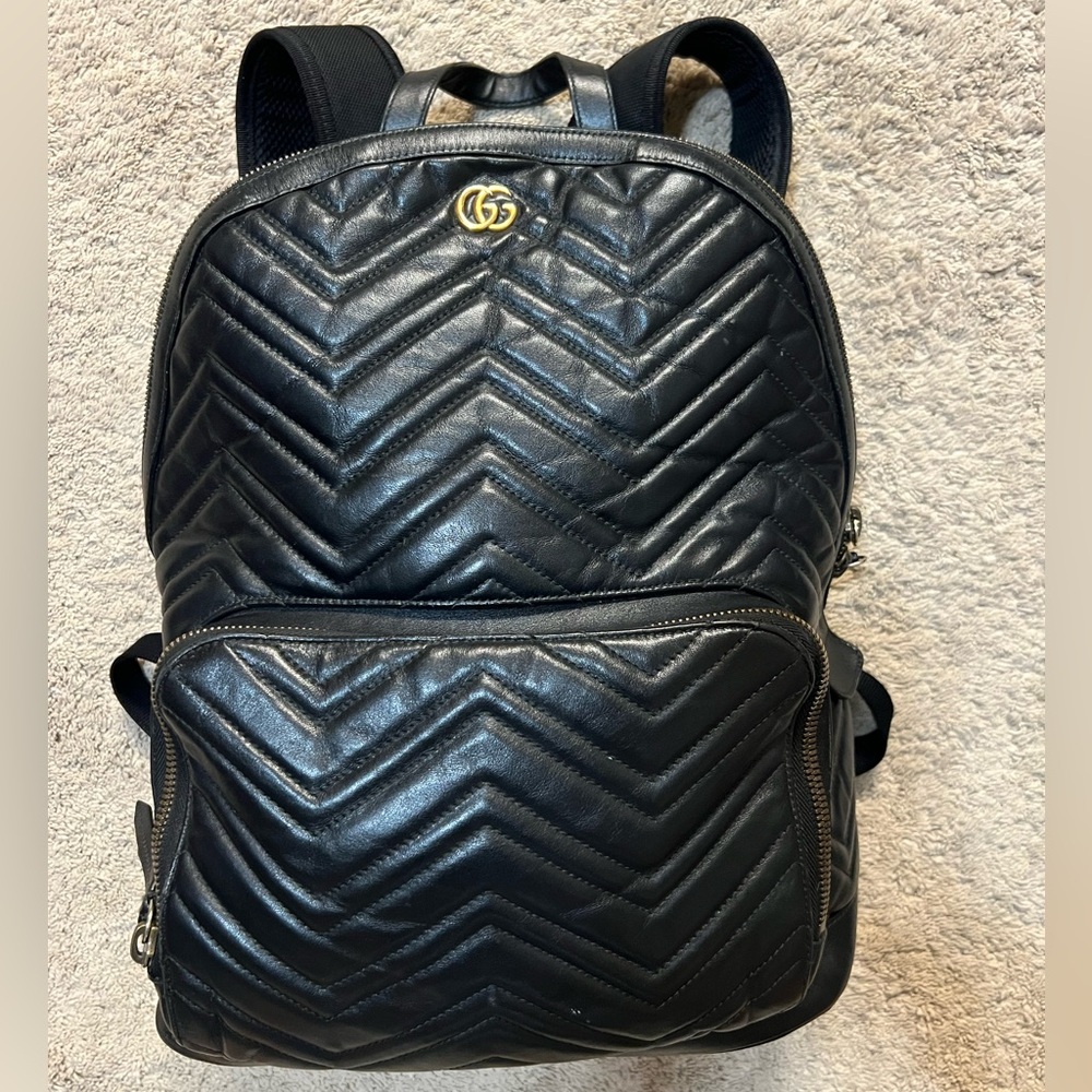 Gucci GG Marmont Quilted Matelasse Backpack